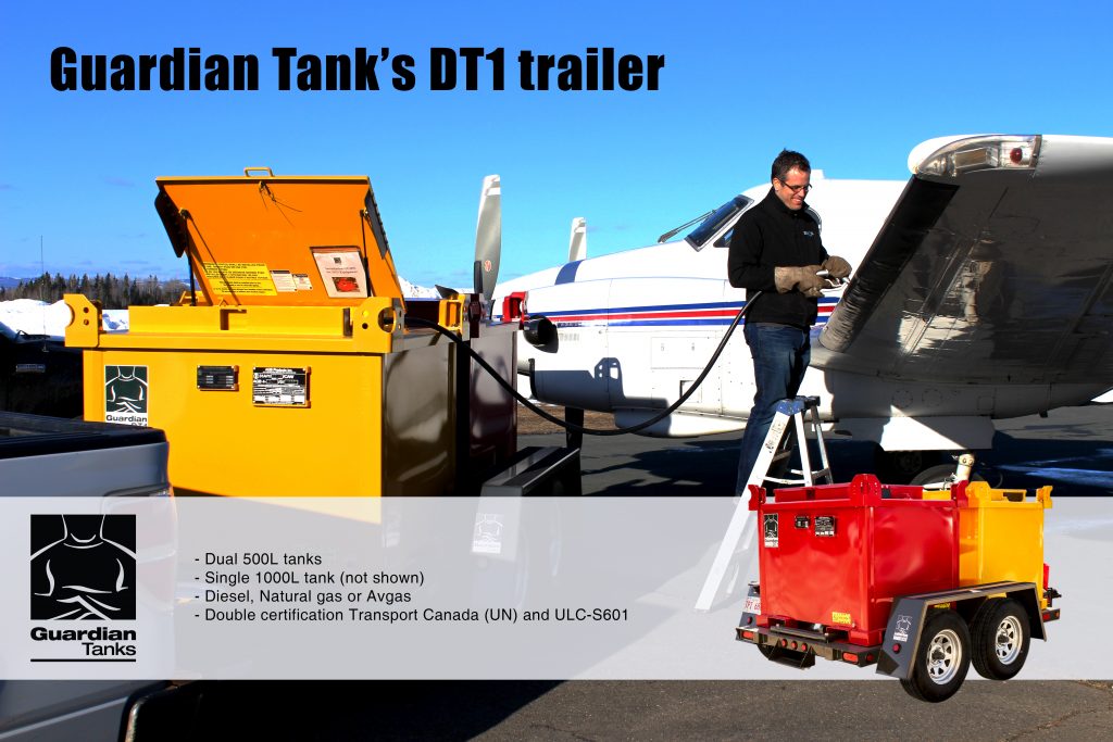DT1 trailer with removale 1000L tanks